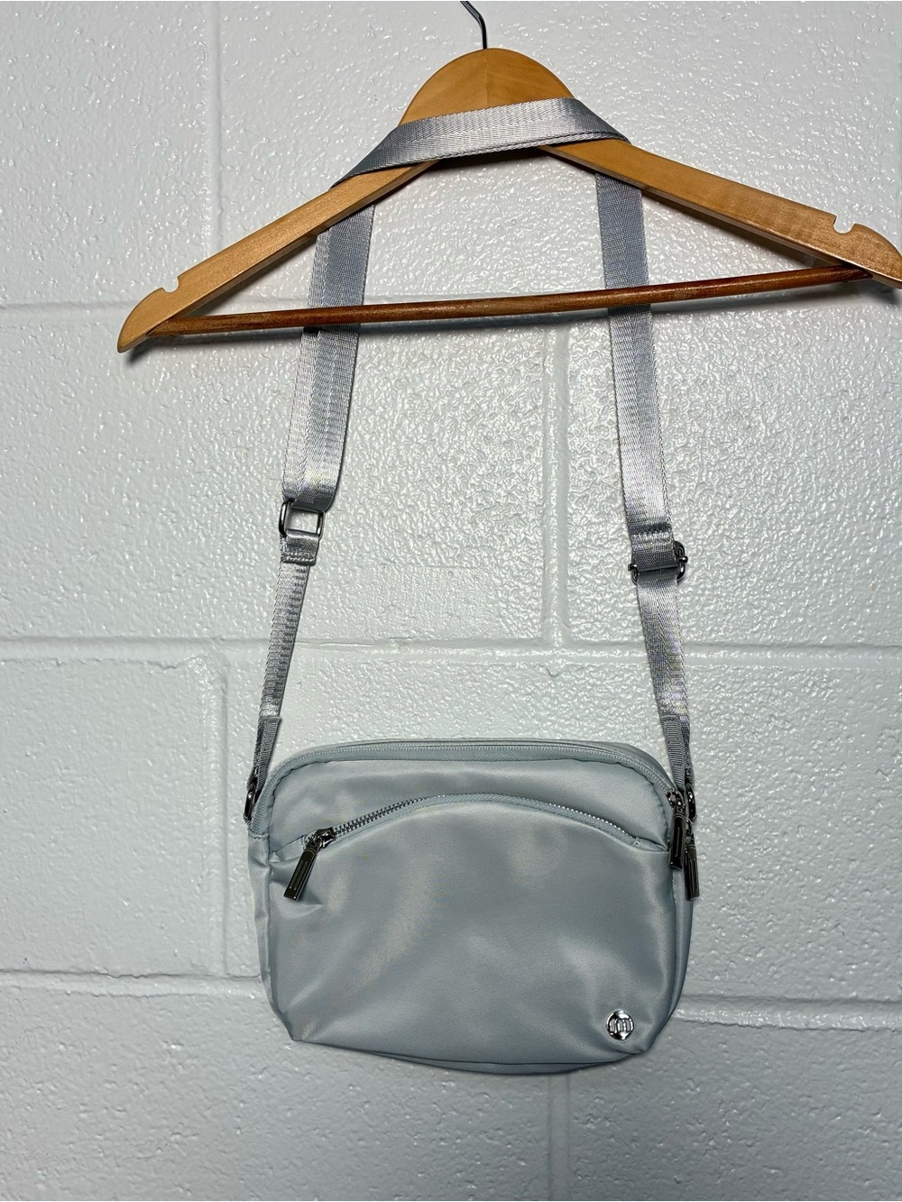 small grey crossbody bag MEXS brand